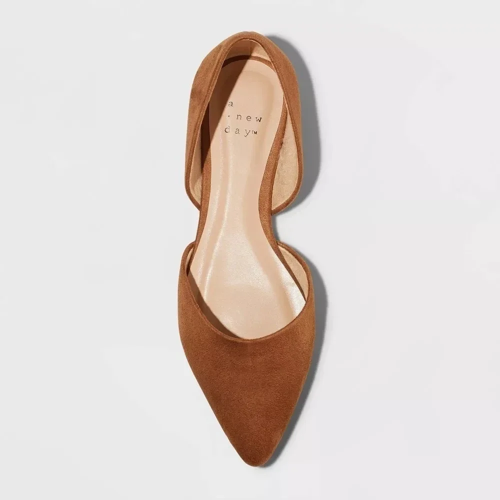 Women's‎ A New Day Julie Ballet Flats Cognac Size 6 New in Box